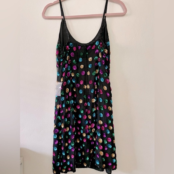 NWOT Mark & John by Gopal Vintage Sequin Silk Dress - Picture 2 of 7